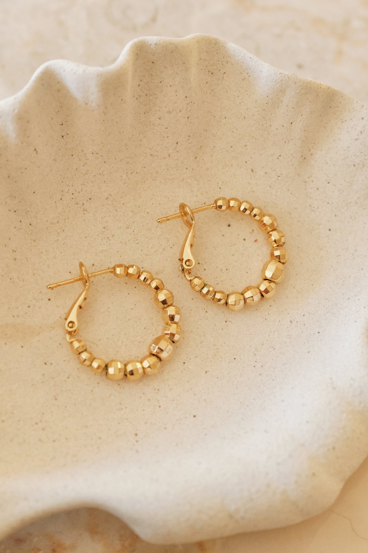 「Astra」 Gold Hoop Earrings