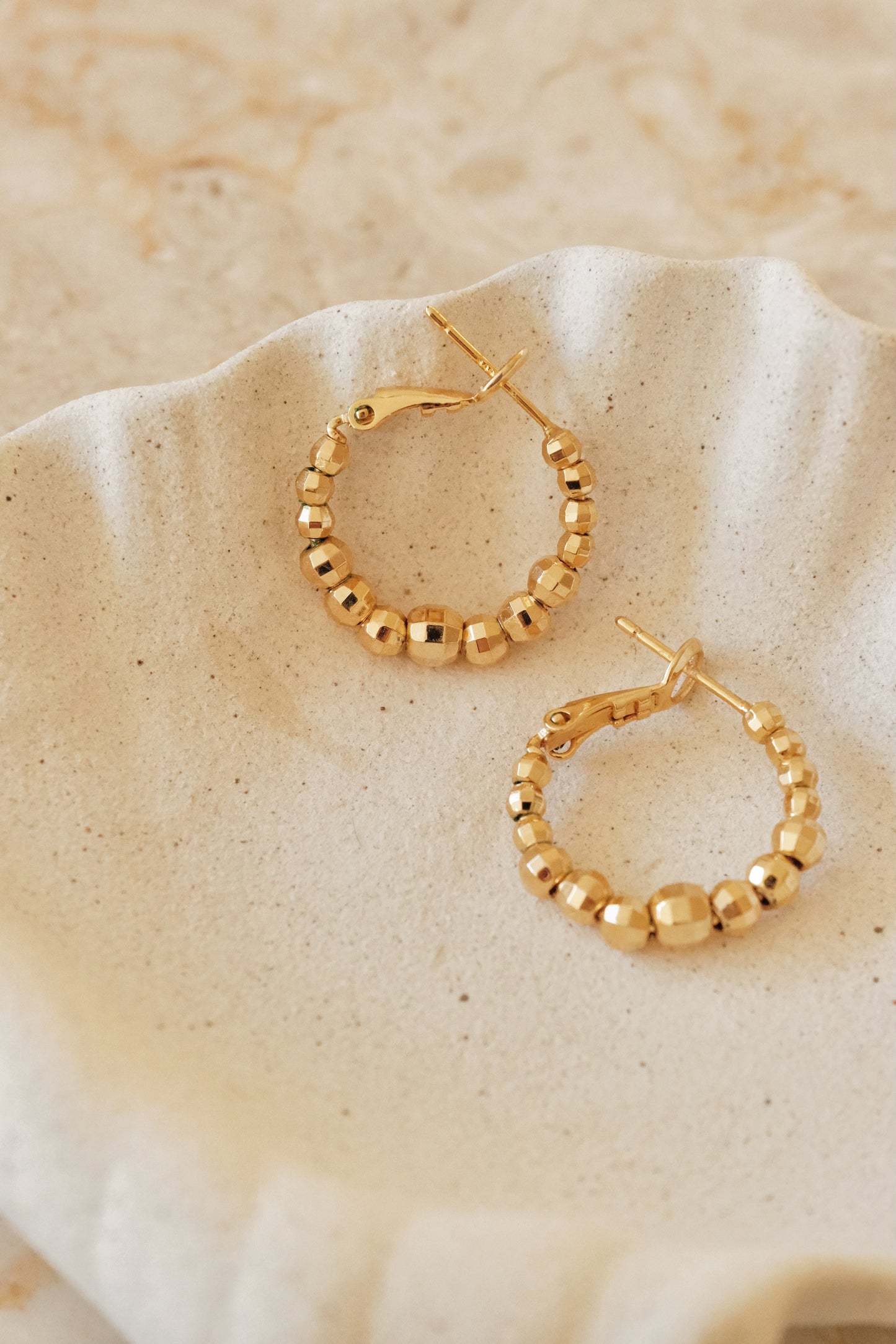 「Astra」 Gold Hoop Earrings