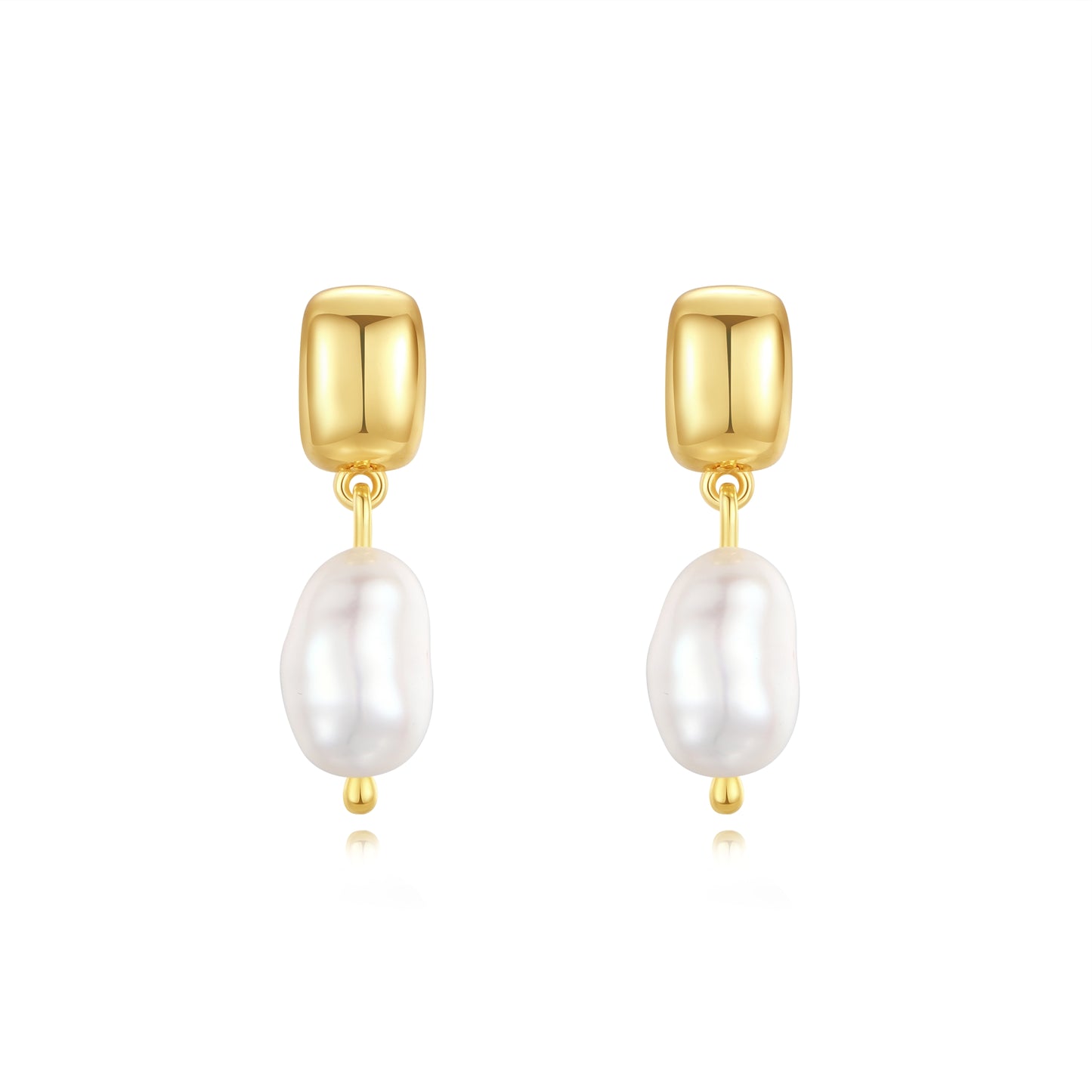 「Jellybean」 Baroque Pearl Earrings