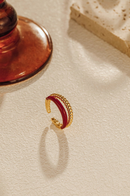 「Lucky」Double Hoop Ring