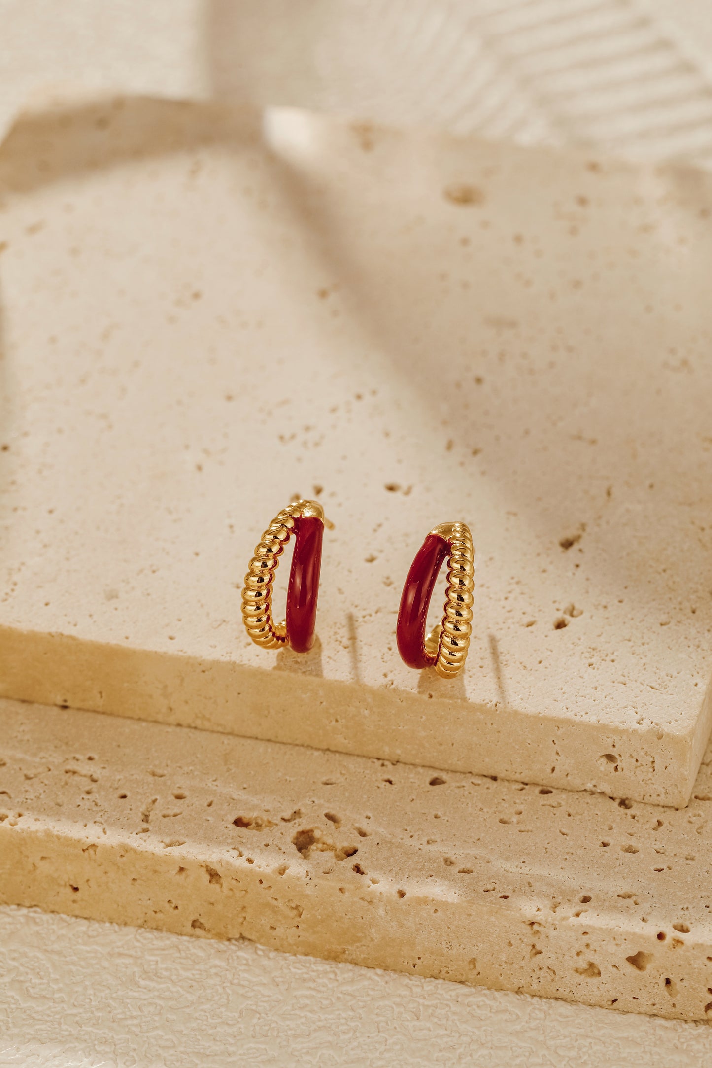 「Lucky」Double Hoop Earrings