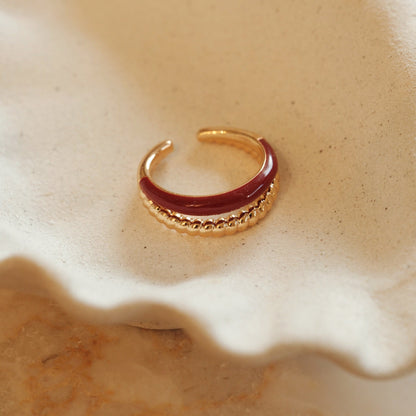 「Lucky」Double Hoop Ring