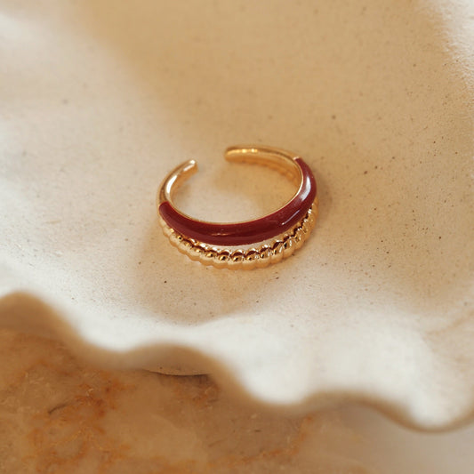 「Lucky」Double Hoop Ring