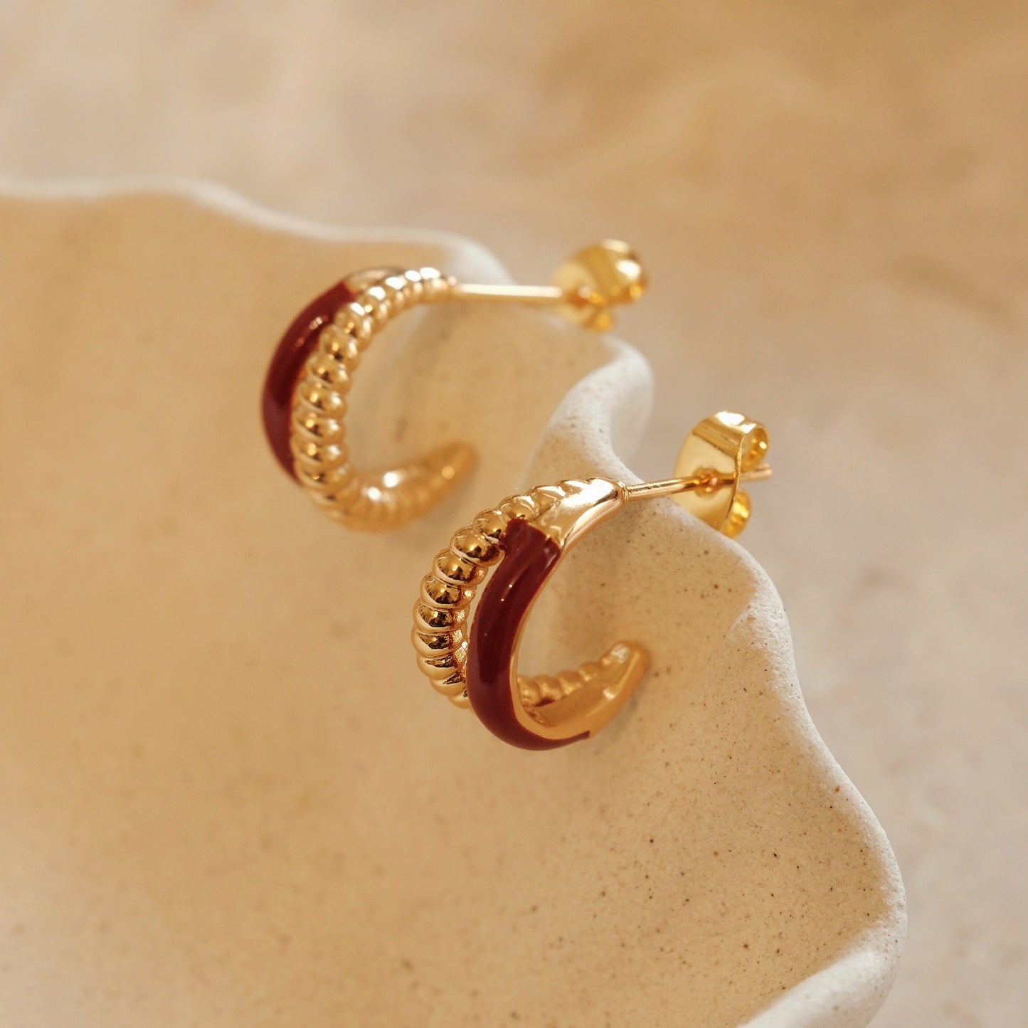「Lucky」Double Hoop Earrings
