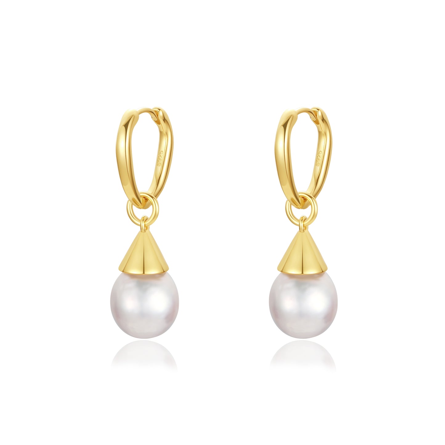 「Dewdrop」 Freshwater Pearl Earrings