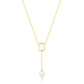 「Allure」Mother-Of-Pearl with Pearl Drop Necklace