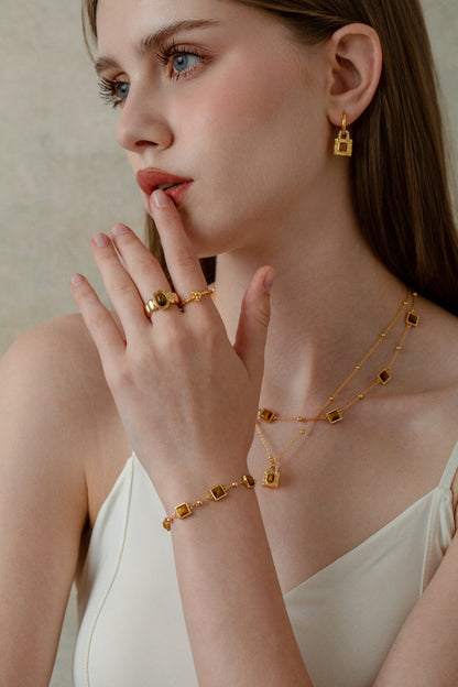 「Amber」Tiger's Eye Bracelet