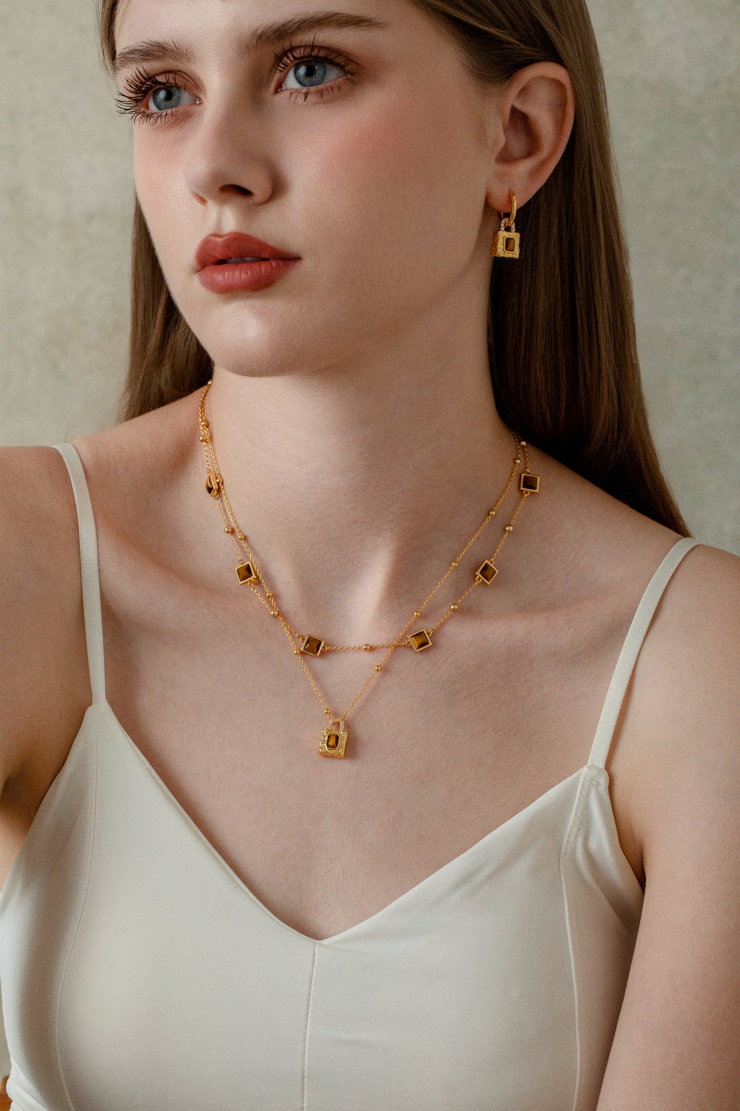 「Amber」Tiger's Eye Necklace