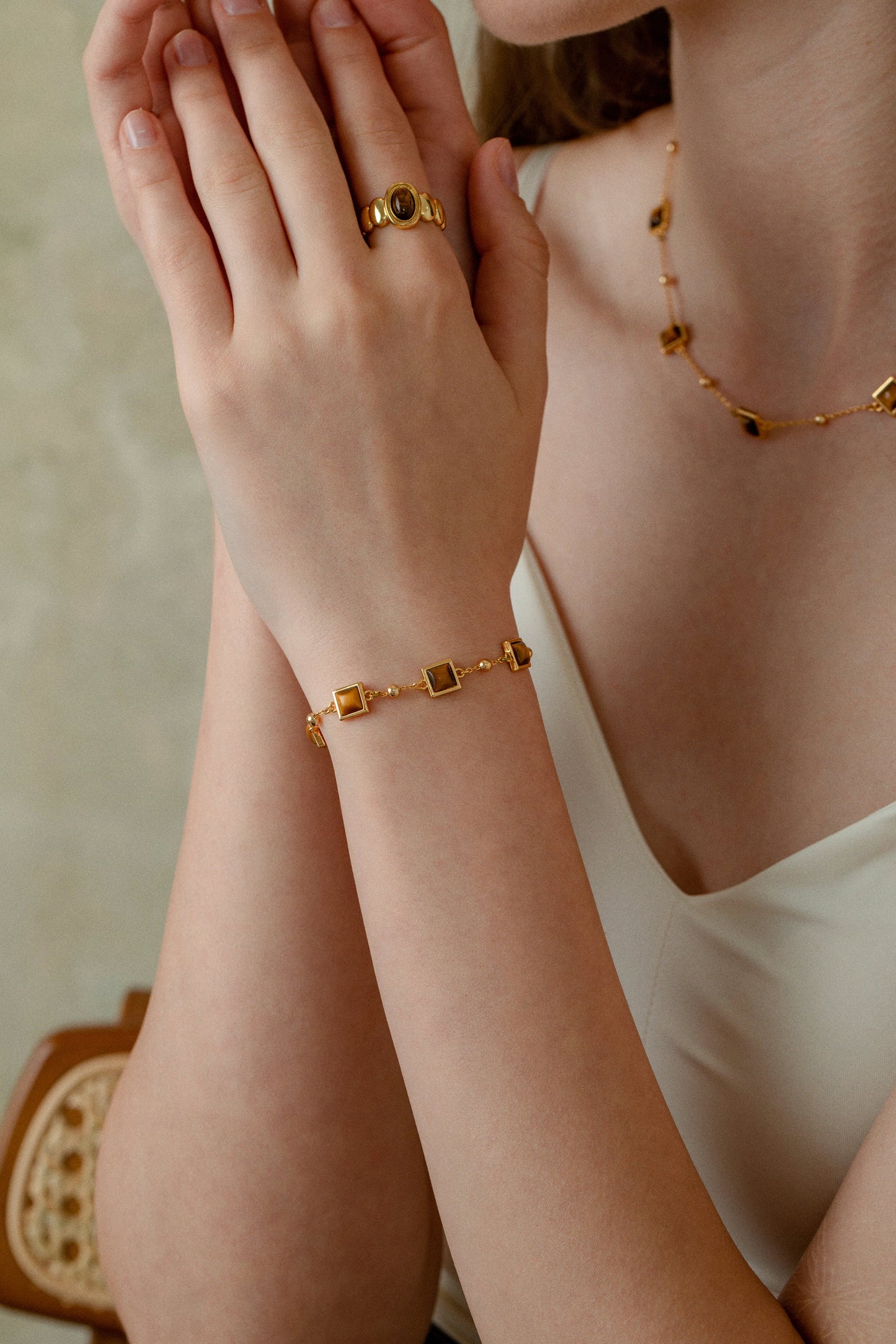 「Amber」Tiger's Eye Bracelet