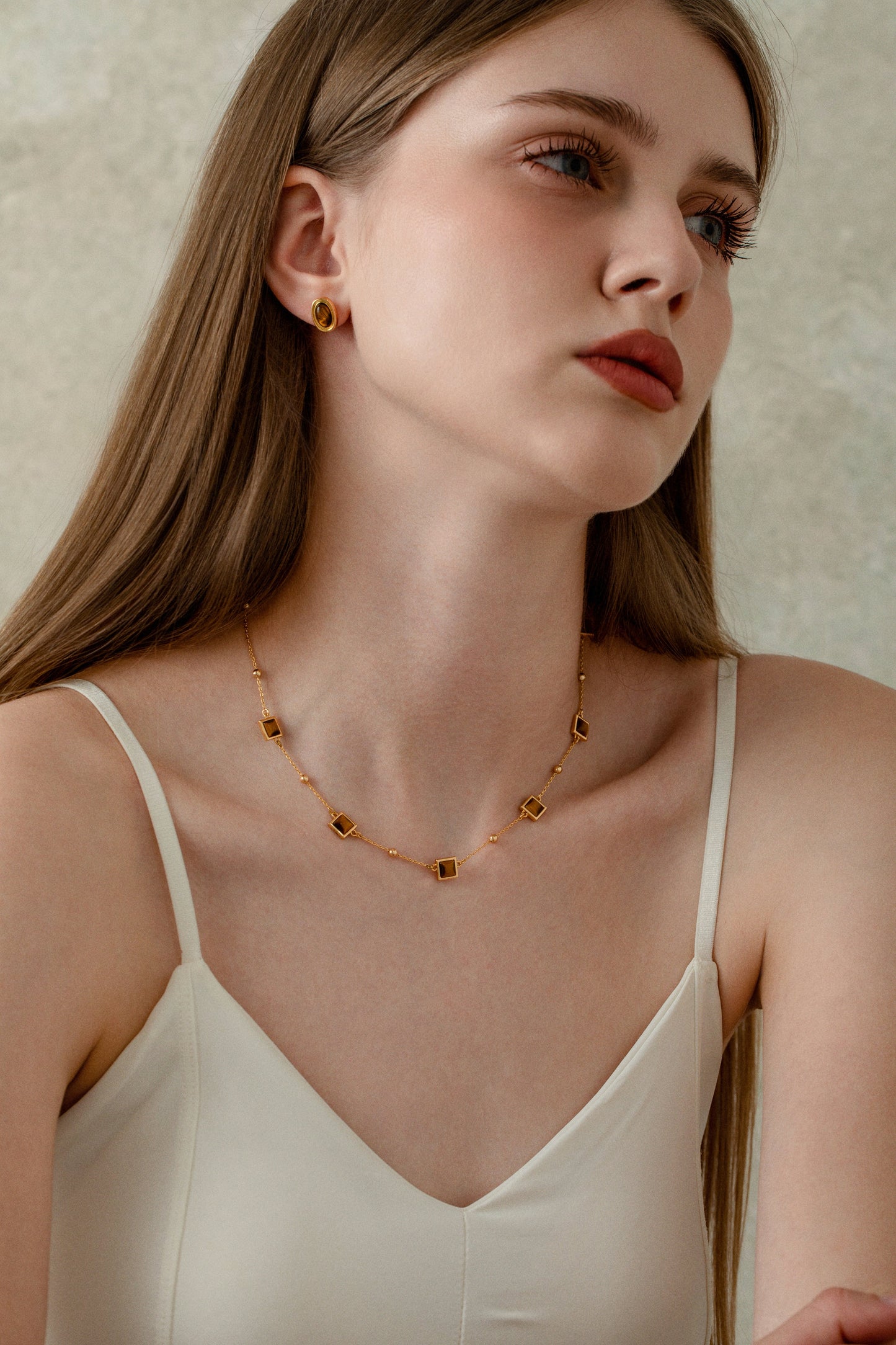 「Amber」Tiger's Eye Necklace